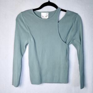 Love, Bonito Hana Reversible Cutout Long Sleeve Knit Top Small